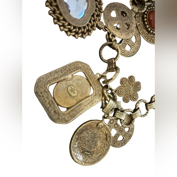 LES BERNARD 1989 Parure made by Delizza Elster aka D&E vintage charm Necklace - Picture 7 of 8